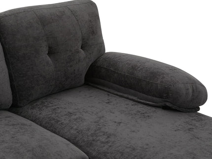 U-Shaped Sectional Sofa 103.5" Fabric Couch With Dual Chaise Lounges, Storage Pockets, Armrest Pillows