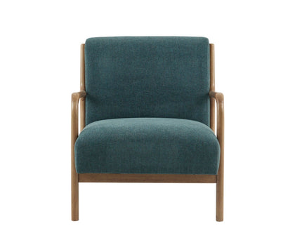 Mid-Century Style Lounge Chair With Upholstered Seat