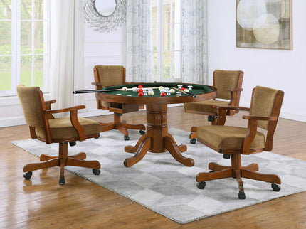 Florenz - 5 Piece Dining And Game Set - Amber