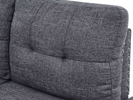Camden - Power Sectional Sofa With Storage Ottoman And Built In Charging Ports - Gray