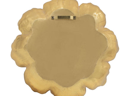 Rose Hanging Resin Wall Accents (Set of 2) - Gold