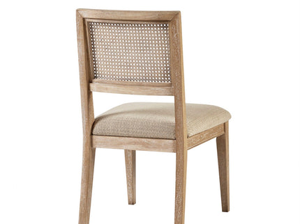 Modern Armless Dining Chair With Cane Back (Set of 2)