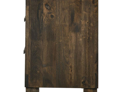 2 Drawer Nightstand - Brown Wood