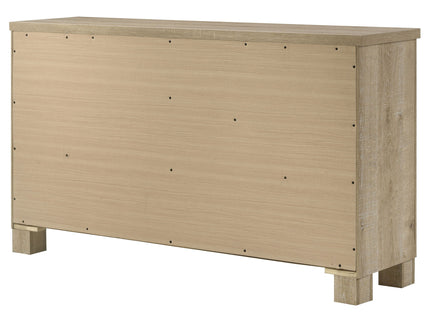 Sansome - 6 Drawer Bedroom Dresser With Pulls - Oak