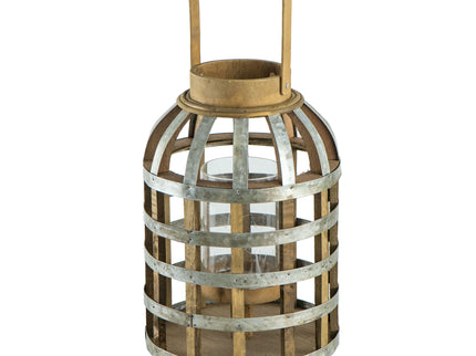Decorative Lantern With Handle, Wooden Lantern For Indoor Outdoor, Home Garden Wedding