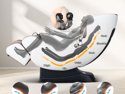 Bosscare - 3D Zero Gravity Massage Chair, Full Body Shiatsu Recliner With App