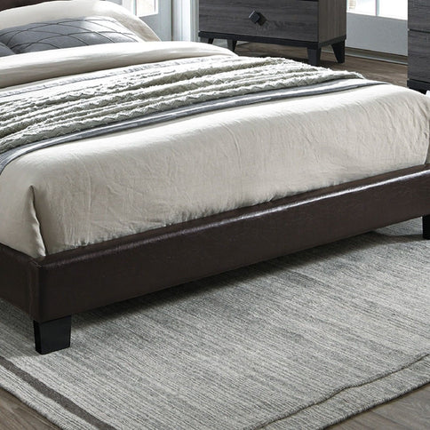 Upholstered Bed With Adjustable Headboard