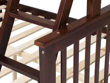 Bunk Bed With Ladder, And Safety Guard Rails