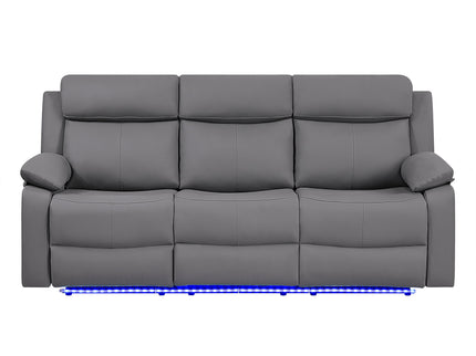 Blanche - Reclining Set With LED Lights, Speaker