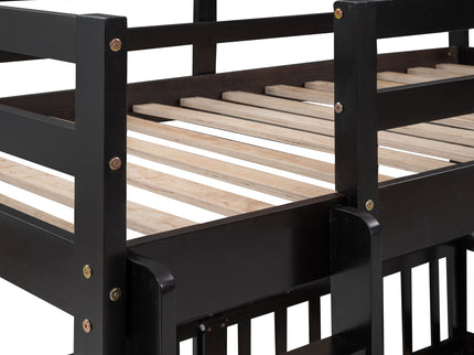 Bunk Bed With Convertible Ladder And Slide