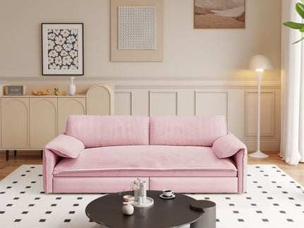 Queen Pull Out Sofa Bed With Side Storage