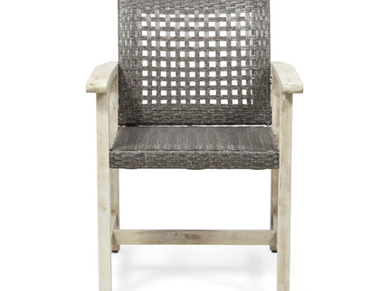 Outdoor Dining Chair Acacia Wood Frame (Set of 2)