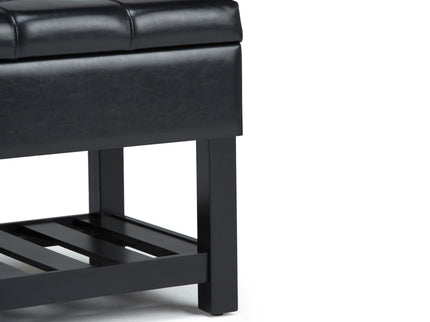 Saxon - Upholstered Transitional Storage Ottoman Bench