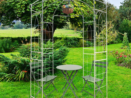 Metal Garden Arch Iron Garden Arbors Gazebo Dia High Birdcage Shape Pergola Pavilion For Wedding Ceremony