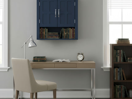 Multi Functional Wall Mounted Cabinet With Adjustable Shelves For Bathroom