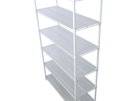 6 Tier 6000Lbs Capacity Nsf Metal Shelf Wire Shelving Unit, Heavy Duty Adjustable Storage Rack With Wheels & Shelf Liners For Commercial Grade Utility Steel Storage Rack