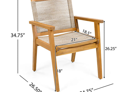 Outdoor Rope Dining Chair (Set of 2)