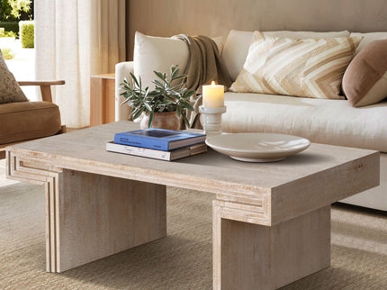 American Vintage Industrial Coffee Table, Double Tier Design