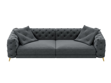 3 In 1 Convertible Sleeper, Deep Seat Pull Out Sofa Bed, Button Tufted