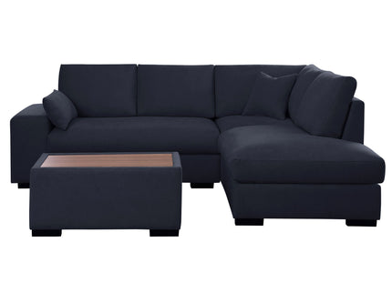 Joshua - 100" Sectional Sofa with Right Facing Chaise and Console Ottoman