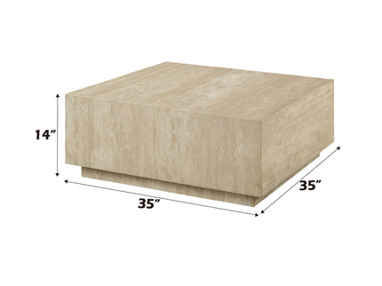 Deon - Travertine Table - Beige