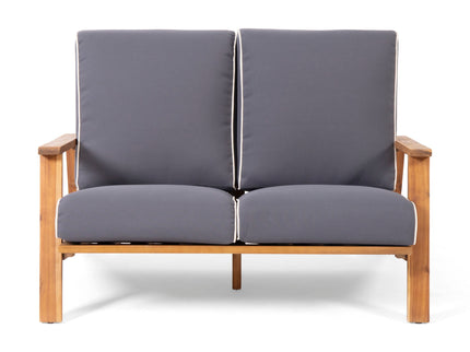 Paloma - Contemporary Loveseat And Coffee Table Set With Weather Resistant Cushions