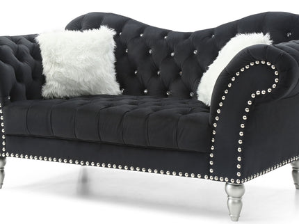 Elegant Round Arm Loveseat