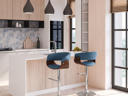Sheldon - Upholstered Adjustable Swivel Bar Stool
