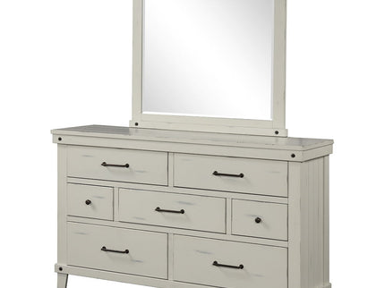 7 Drawer Dresser - White