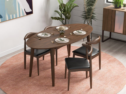 Destiny - Dining Chairs (Set of 2) - Black / Dark Brown