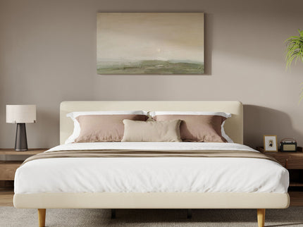 Chunky - California King Bed Frame - Beige