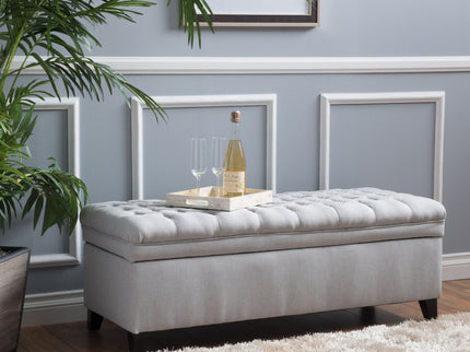 Juliana - Storage Ottoman With Birch Legs