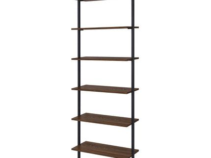 Christy - Owens - 6 Shelf Wall Bookshelf - Walnut