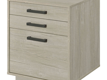 Loomis - 3 Drawer Home Office File Cabinet - White / Gray