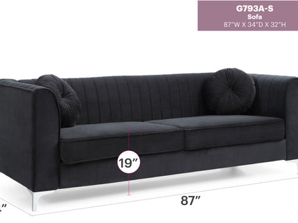 Delray - Micro Suede Sofa