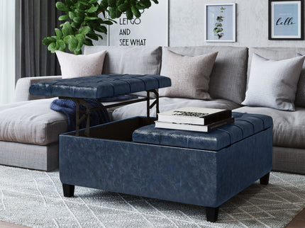 Harrison - Upholstered Coffee Table Storage Ottoman
