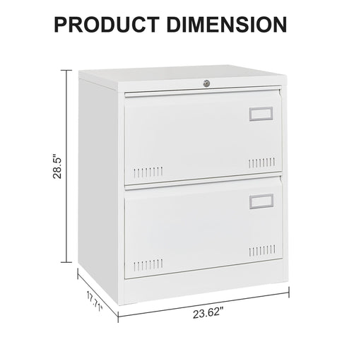 Filing Cabinet Lateral File Cabinet 3 Drawer, Locking Metal File Cabinets Three Drawer, Office Filing Cabinet With Lock Drawers For Home Office