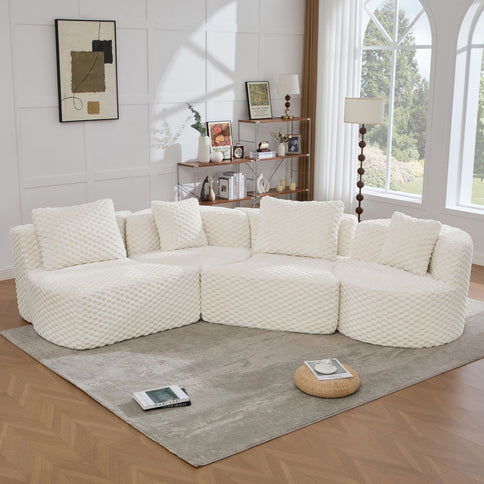 Modular Sectional Sofa With Free Combination Design