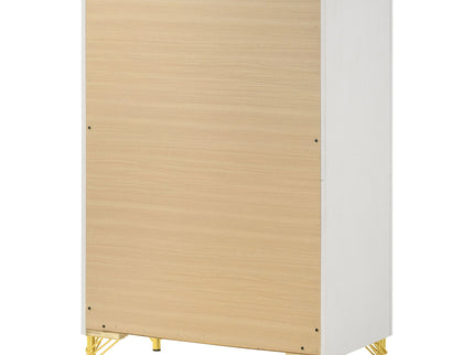 Chesney - 5 Drawer Chest With Trim - White