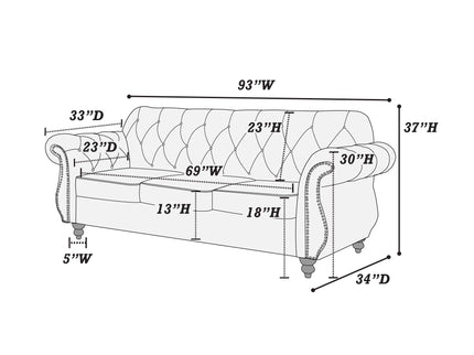 Sofa With Pillows Living Room Furniture Couch