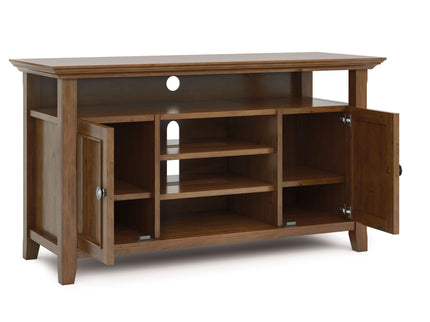 Amherst - TV Media Stand - Medium Saddle Brown