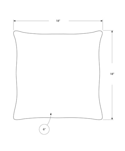 Square Pillows, Insert Included, Decorative Throw, Hypoallergenic