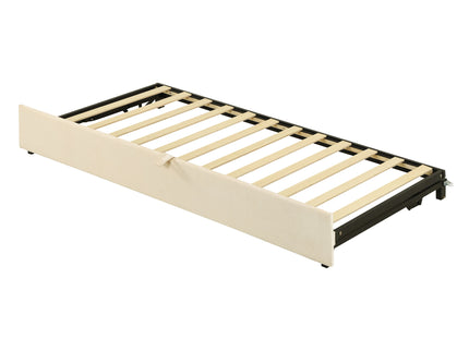 Twin Size Upholstered Daybed With Pop Up Trundle