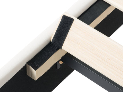 Platform Bed Frame With Adjustable Upholstered Headboard, RGB LED Lights, No Box Spring Needed