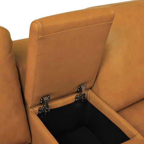 Upholstered Large Arms Sectional With Recliner Seats