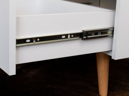 TV Stand For TVs Up To 60" With Open Storage Shelf, 2 Doors, 1 Drawer And Cable Management
