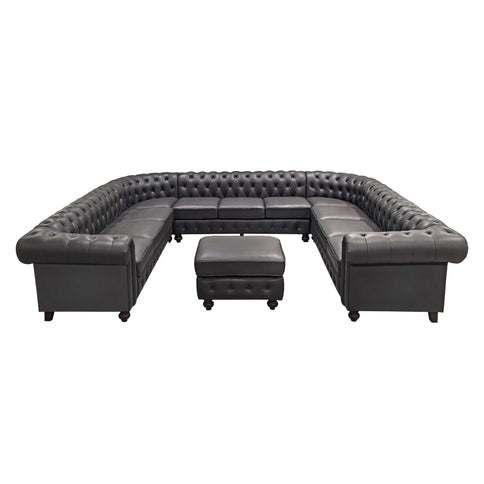 Chesterfield Vintage Style U - Shape Sectional