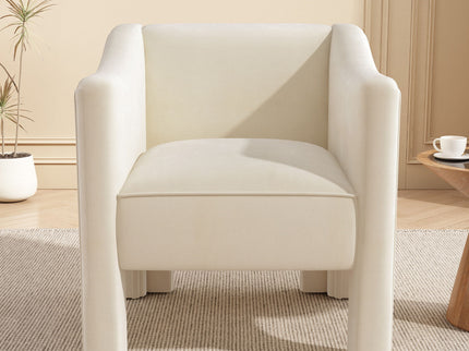 Barrel Accent Chair With Enclosed Arms