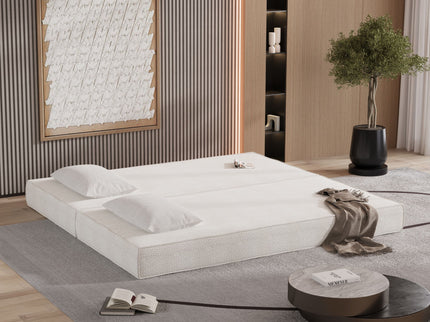 3 Seat Folding Floor Couch & King Size Bed Mattress