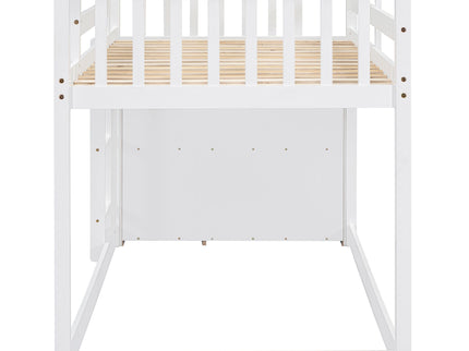 Bunk Bed With 4 Drawers And 3 Shelves